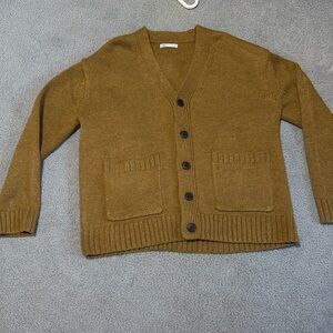 Zara Women’s Chunky Brown Cardigan Sweater